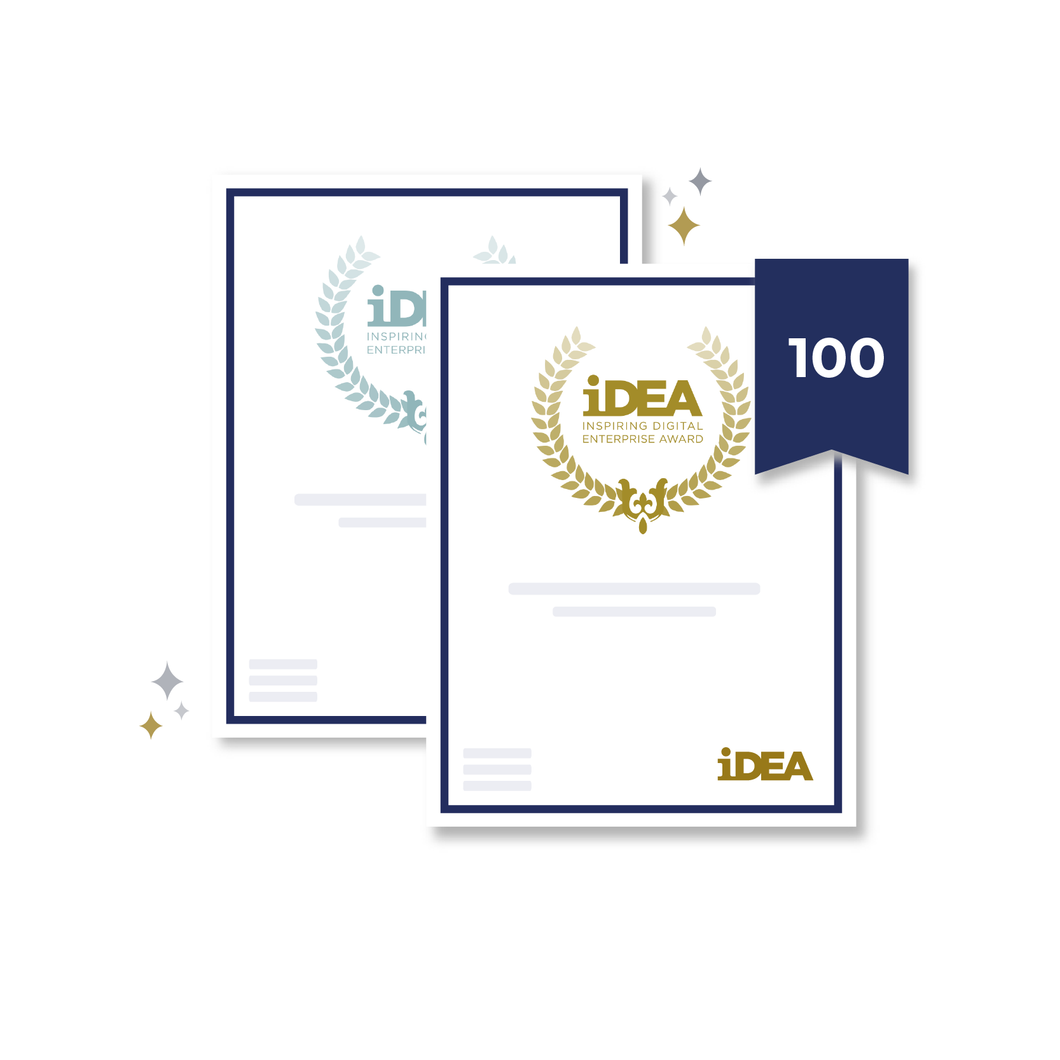 100 Printed iDEA Certificates